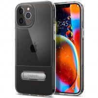 Spigen Slim Armor Essential maskica sa stalkom za iPhone 12 Pro Max - Proziran