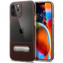 Spigen Slim Armor Essential maskica sa stalkom za iPhone 12 Pro Max - ružičasti