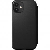 Nomad Folio kožna flip futrola za iPhone 12 mini - crno