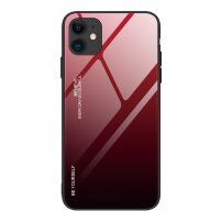 maskica sa staklenom stražnjom stranom za iPhone 12 Pro Max - crveni
