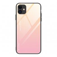 maskica sa staklenom stražnjom stranom za iPhone 12 Pro Max - ružičasto zlatni