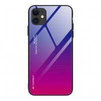maskica sa staklenom stražnjom stranom za iPhone 12 Pro Max - plavoa-fuksija