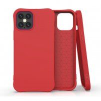 Mat meka maskica za iPhone 12 / 12 Pro - crveni
