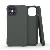 Mat meka maskica za iPhone 12 / 12 Pro - tamno zeleni