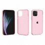 Prozirna maskica s zaštitom kamere za iPhone 12 / 12 Pro - ružičasti