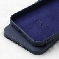 X-Level glatka silikonska maskica za iPhone 12 mini - tamno plavi