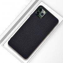 maskica s površinom od tkanine za iPhone 12 Pro Max - crni