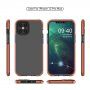 Prozirna maskica s šarenim okvirom od meke plastike za iPhone 12 Pro Max - crni