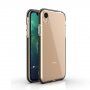 Prozirna maskica s šarenim okvirom od meke plastike za iPhone XR - crni