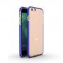 Prozirna maskica s šarenim okvirom od meke plastike za iPhone 6 Plus / 6S Plus - plavi