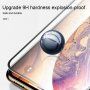 Kaljeno staklo 2,5D protiv razbijanja i otisaka prstiju za iPhone 12 / 12 Pro - Crni okvir