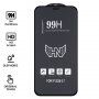Kaljeno staklo 3D za iPhone 12 Pro Max - Crni okvir