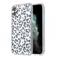 Maskica s uzorkom leopard za iPhone 11 - plavi