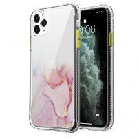 Mramorna maskica otporna na ogrebotine za iPhone 11 Pro Max - ružičasti