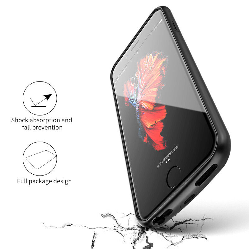 Maskica s eksternom baterijom 4000 mAh pro iPhone 6 / 6S / 7 / 8 / SE (2020/2022) - crni