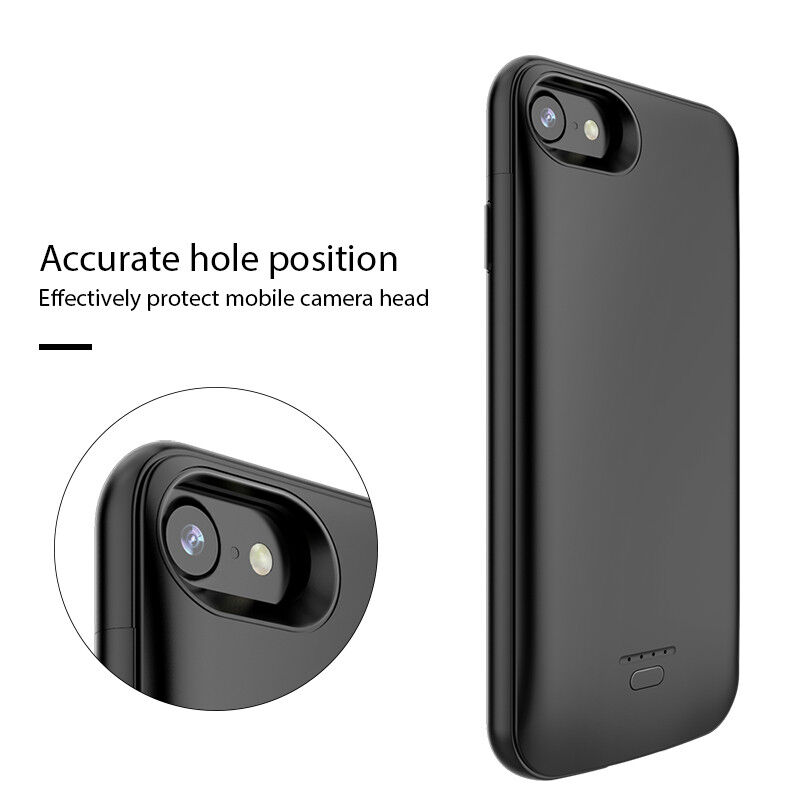Maskica s eksternom baterijom 4000 mAh pro iPhone 6 / 6S / 7 / 8 / SE (2020/2022) - crni