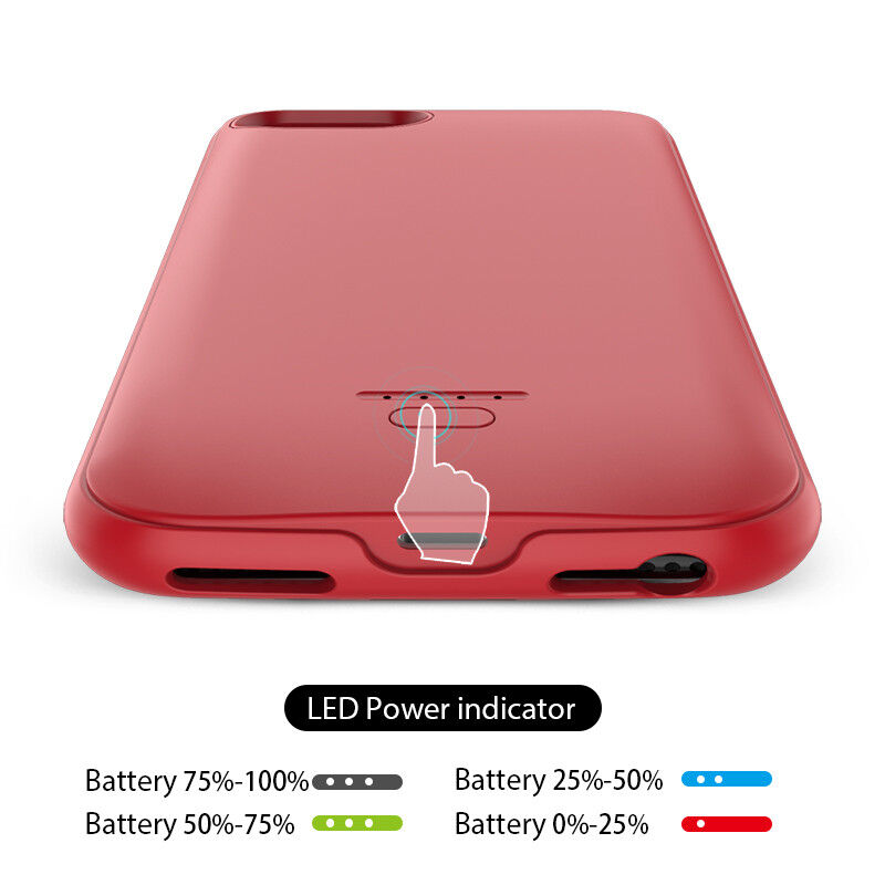 Maskica s eksternom baterijom 4000 mAh pro iPhone 6 / 6S / 7 / 8 / SE (2020/2022) - crni