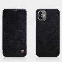 Nillkin Qin novčanik futrola od PU kože za iPhone 12 mini - crno
