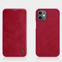 Nillkin Qin novčanik futrola od PU kože za iPhone 12 mini - crveno