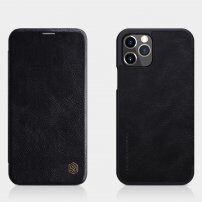 Nillkin Qin novčanik futrola od PU kože za iPhone 12 / 12 Pro - crno