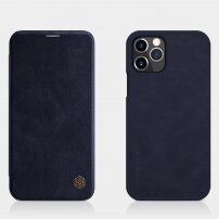 Nillkin Qin novčanik futrola od PU kože za iPhone 12 / 12 Pro - tamno plavo