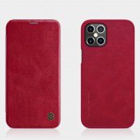 Nillkin Qin novčanik futrola od PU kože za iPhone 12 Pro Max - crveno