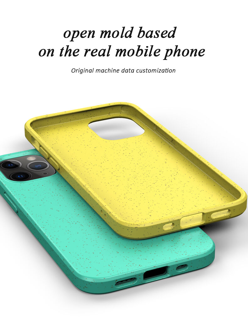 Matný eko razgradiva maskica za iPhone 12 / 12 Pro - ružičasti