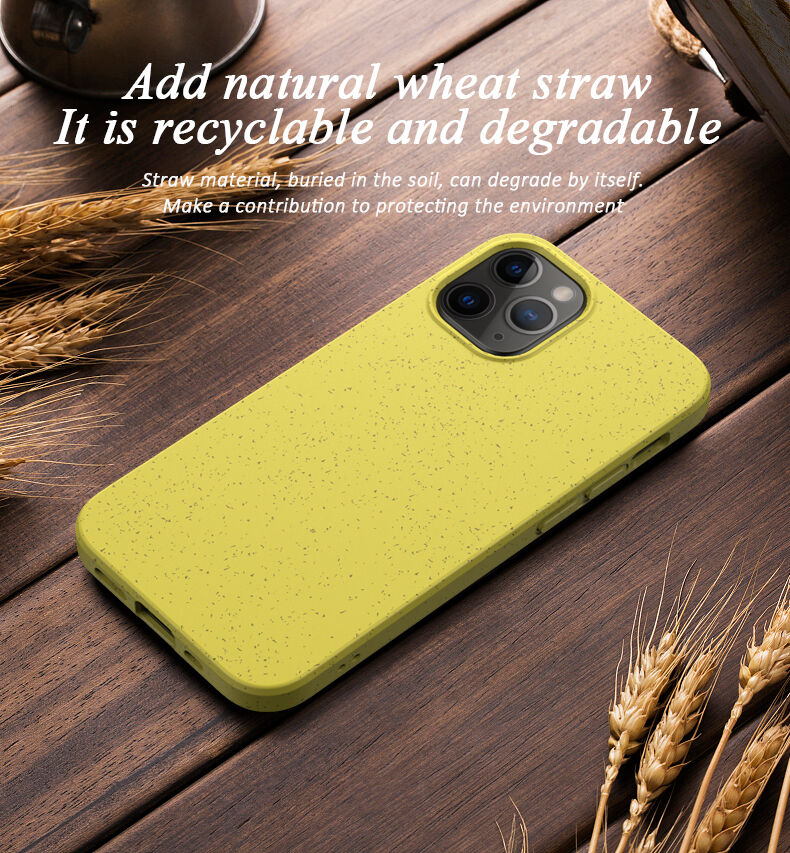 Matný eko razgradiva maskica za iPhone 12 mini - crni