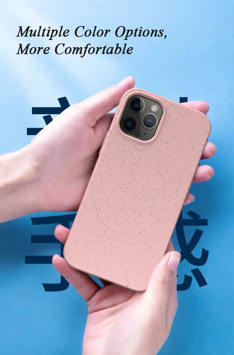 Matný eko razgradiva maskica za iPhone 12 mini - crni