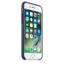 Original kožna navlaka za Apple iPhone 7 - ponoćno plava