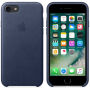 Original kožna navlaka za Apple iPhone 7 - ponoćno plava