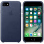 Original kožna navlaka za Apple iPhone 7 - ponoćno plava