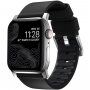 Nomad Active Pro hidrofobni kožni remen za Apple Watch Ultra 49mm / 46mm / 45mm / 44mm / 42mm - crno-srebrna