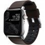 Nomad Active Pro hidrofobni kožni remen za Apple Watch Ultra 49mm / 46mm / 45mm / 44mm / 42mm - smeđe-srebrna