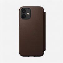 Nomad Folio Leather kožna flip futrola za iPhone 12 mini - smeđi
