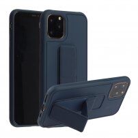 Maskica s funkcijom stalka / ručke za iPhone 12 / 12 Pro - tamno plavi