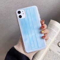Maskica od meke plastike s uzorkom ruža za iPhone 11 Pro Max - plavi