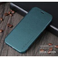 X-Level kožna flip futrola sa stalkom za iPhone 12 / 12 Pro - zeleno