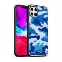 NXE maskica s maskirnim uzorkom pro iPhone 12 Pro Max - plavi