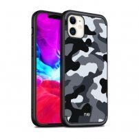 NXE maskica s maskirnim uzorkom pro iPhone 12 / 12 Pro - sivi