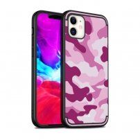 NXE maskica s maskirnim uzorkom pro iPhone 12 / 12 Pro - ružičasti