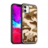 NXE maskica s maskirnim uzorkom pro iPhone 12 / 12 Pro - smeđi