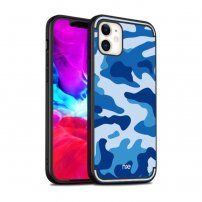 NXE maskica s maskirnim uzorkom pro iPhone 12 / 12 Pro - plavi