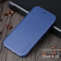 X-Level kožna flip futrola sa stalkom za iPhone 12 mini - plavo