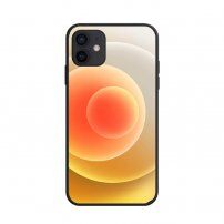 NXE meka maskica s motivom šarenih krugova za iPhone 12 / 12 Pro - žuti