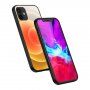 NXE meka maskica s motivom šarenih krugova za iPhone 12 / 12 Pro - žuti