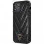 Guess V Quilted maskica za iPhone 12 Pro Max - crni