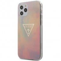 Guess T&D Gold Triangle maskica za iPhone 12 Pro Max - ružičasti