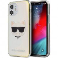 Karl Lagerfeld Choupette Head promjenjiva maskica za iPhone 12 mini - duginih boja