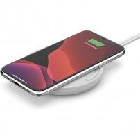 Belkin Boost Charge 15W kružni bežični punjač - s adapterom za iPhone - bijela